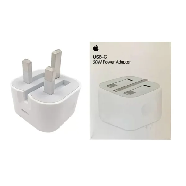 عکس آداپتور شارژر سریع آیفون 20 وات اصلی | 20W USB-C POWER ADAPTER