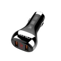 عکس شارژر فندکی الدینیو مدل C2 به همراه کابل تبدیل microUSB